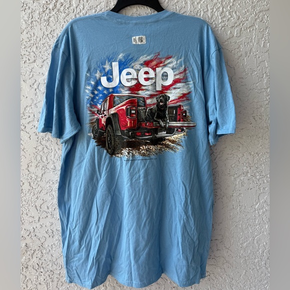 Jeep Dog American flag shirt XL - Picture 1 of 6